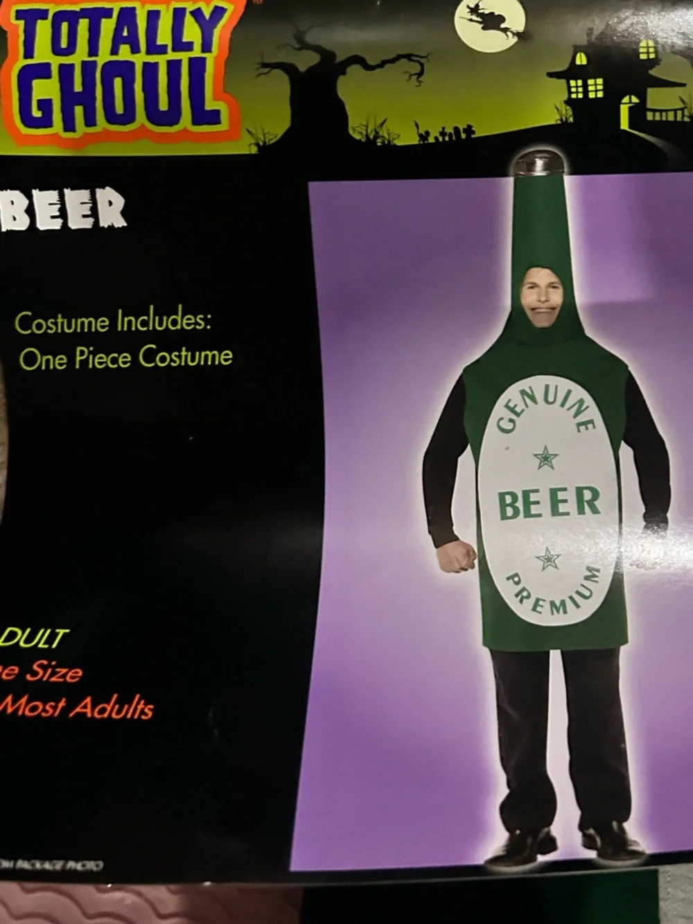 Genuine Green Beer Bottle Costume - Party Dress-Up